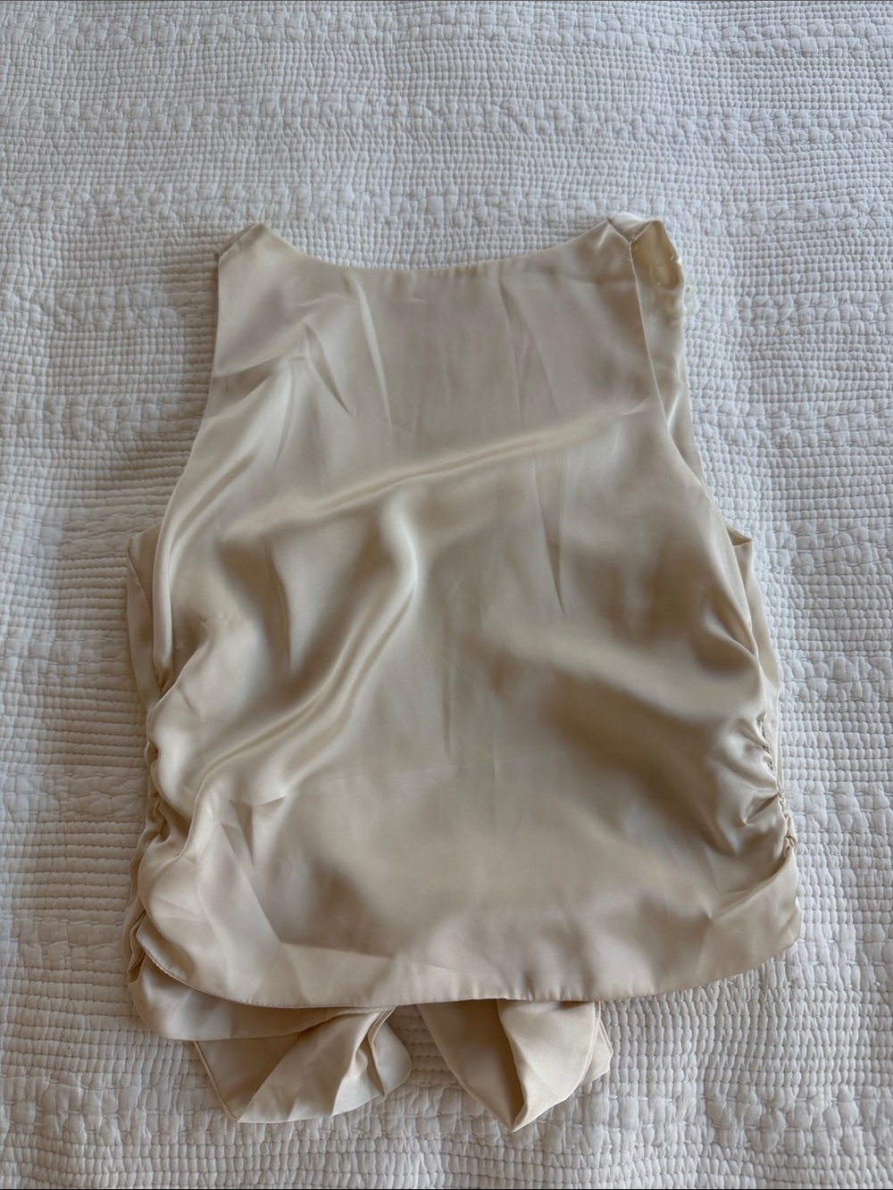NAF NAF Cream Satin Camisole Top
